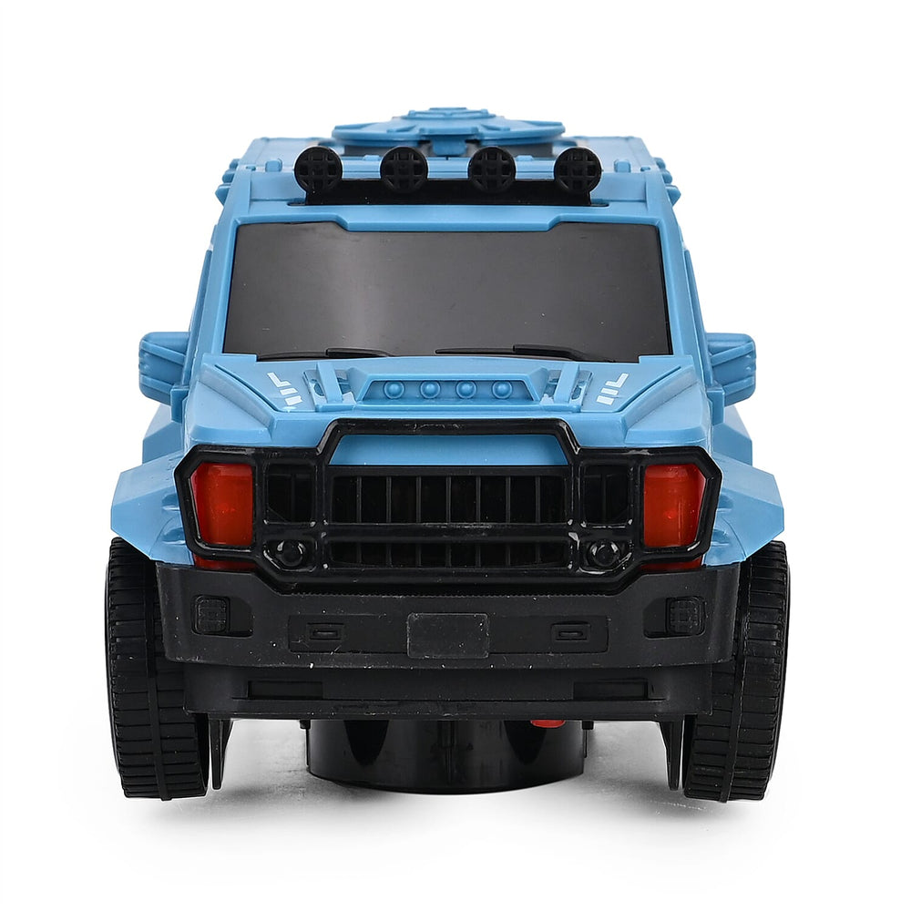 Electronic Light Music Army Truck - Blue