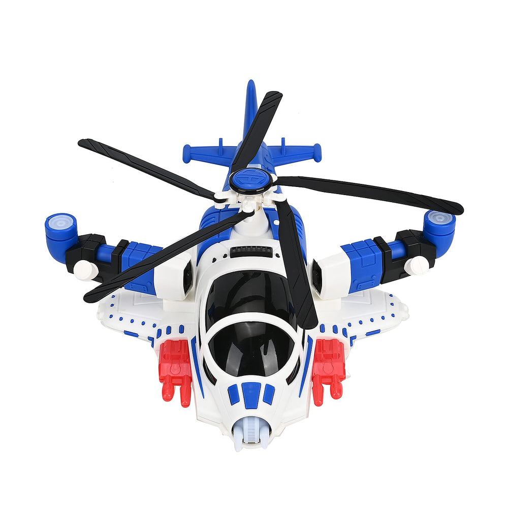Electronic Light Music Fighter Plane - Blue