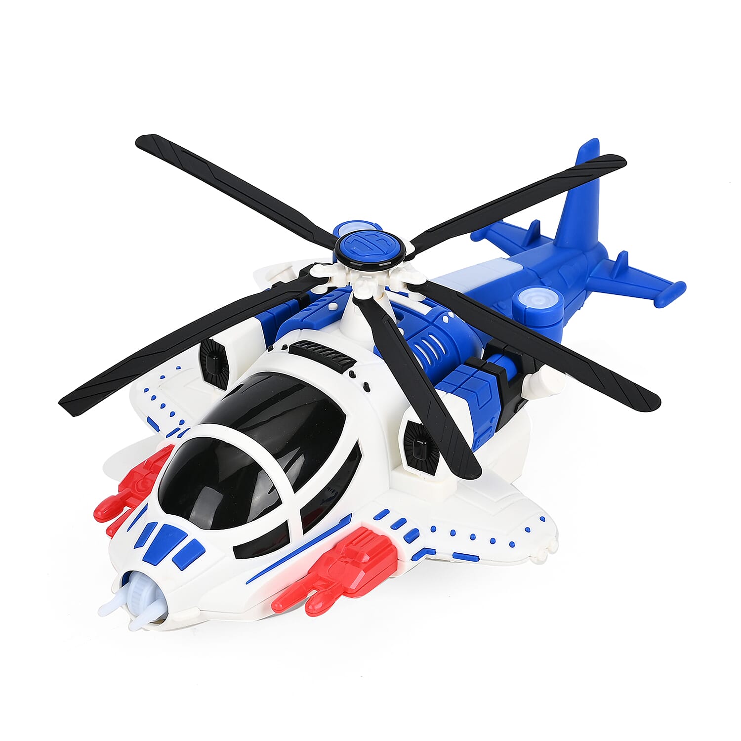 Electronic Light Music Fighter Plane - Blue