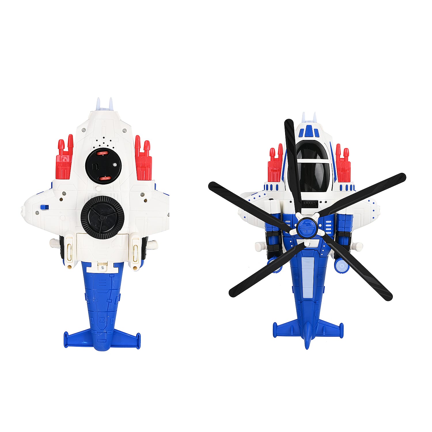 Electronic Light Music Fighter Plane - Blue