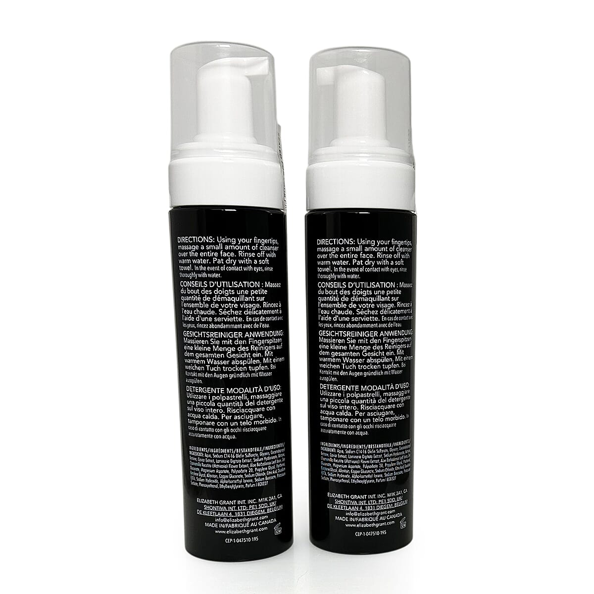 Elizabeth Grant Caviar Hydrating Foaming Daily Cleanser Duo