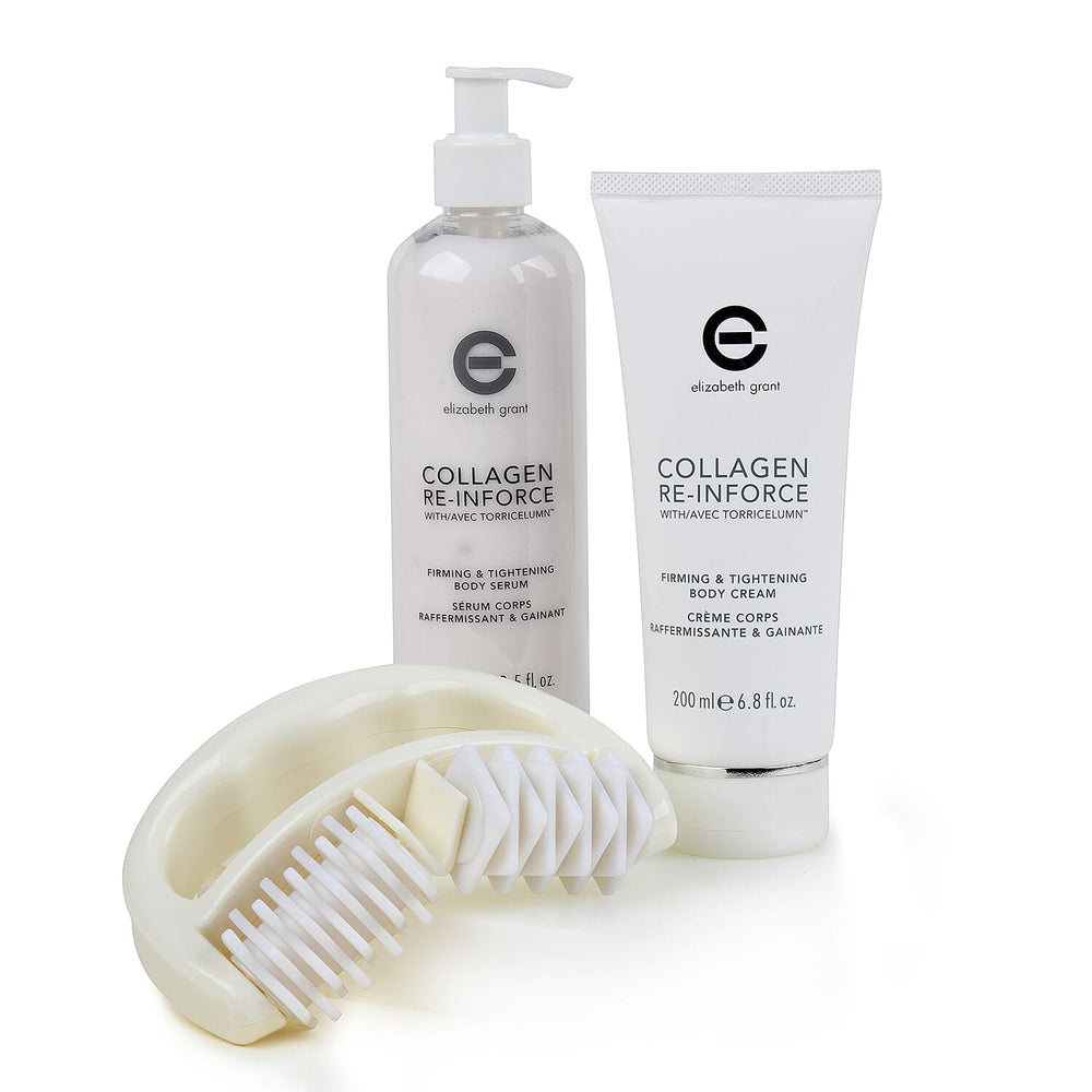 Elizabeth Grant Collagen Re-Inforce Set (Includes 200ml Body Cream, 280ml Body Serum with Massage Tool)
