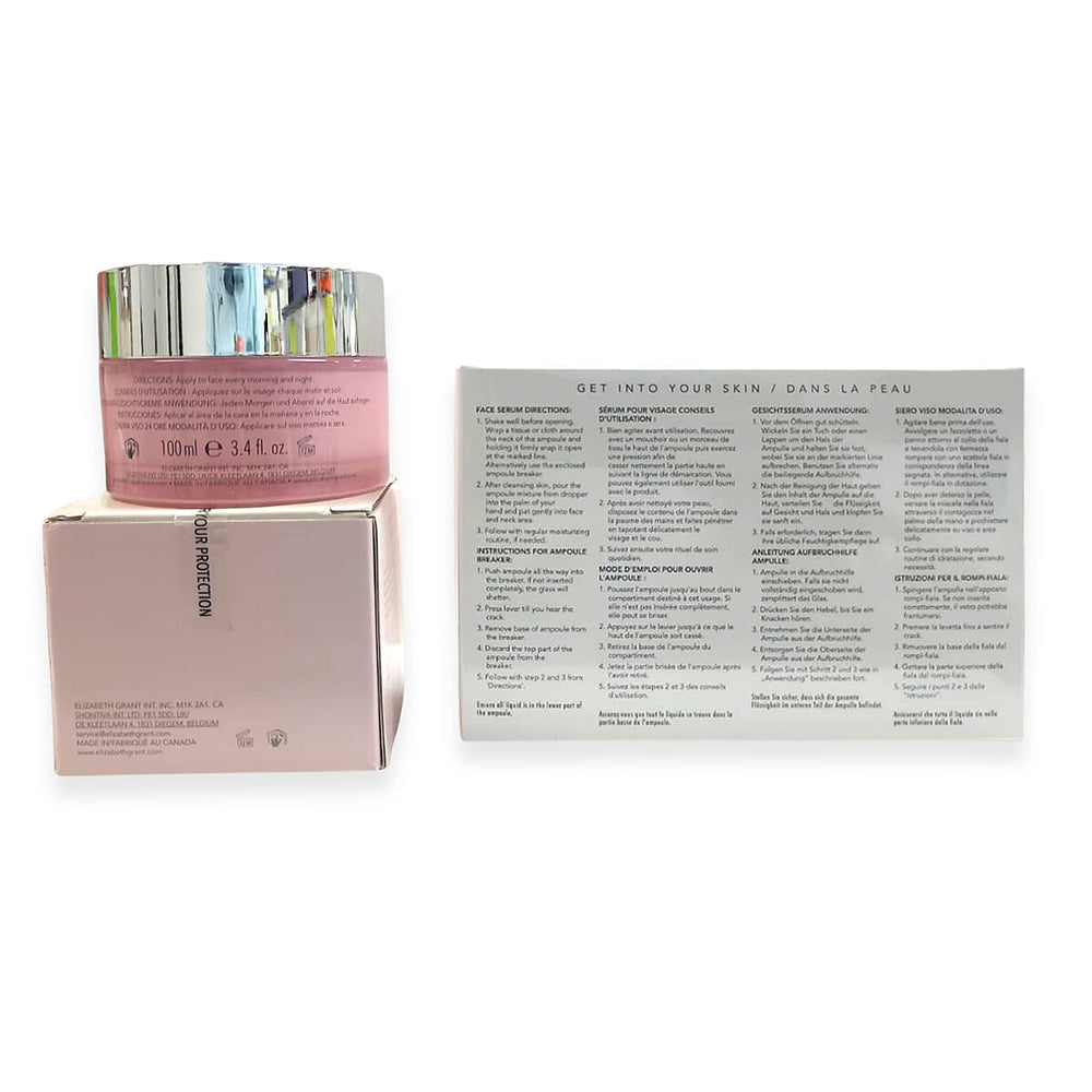 Elizabeth Grant Collagen Rose Quartz Face Cream 100ml and Ampoules 14 x 2ml - 7 in total -More poowerful then serum