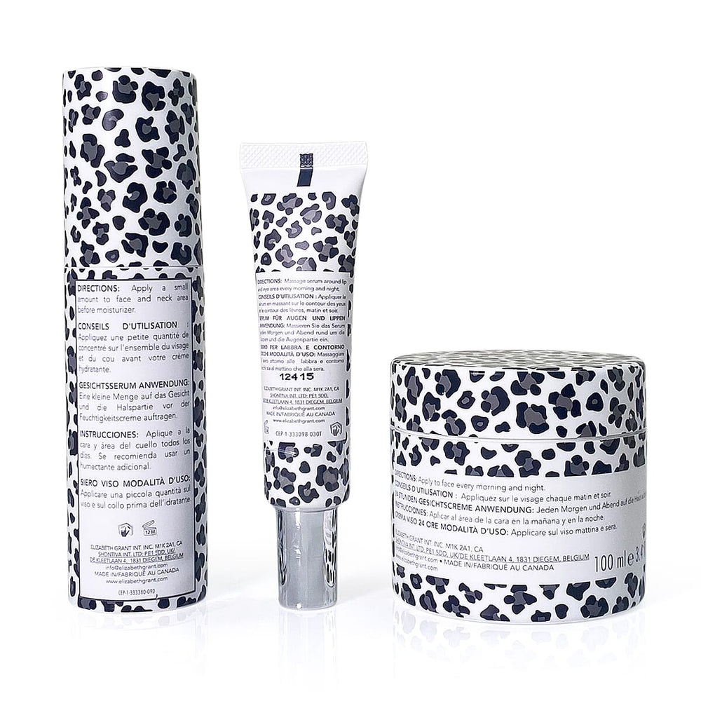 Elizabeth Grant Collagen Snow AlgaeTrio - 2025 Edition 24 Hour Face Cream, Collagen 3D Eye and Lip serum