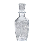 Embossed Glass Decanter with 18 Mini LED String Lights (Size 9x9x24 Cm)