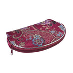 Set of 10 Multi-Purpose Embroidered Jewellery Bag With Zipper - Fuschia