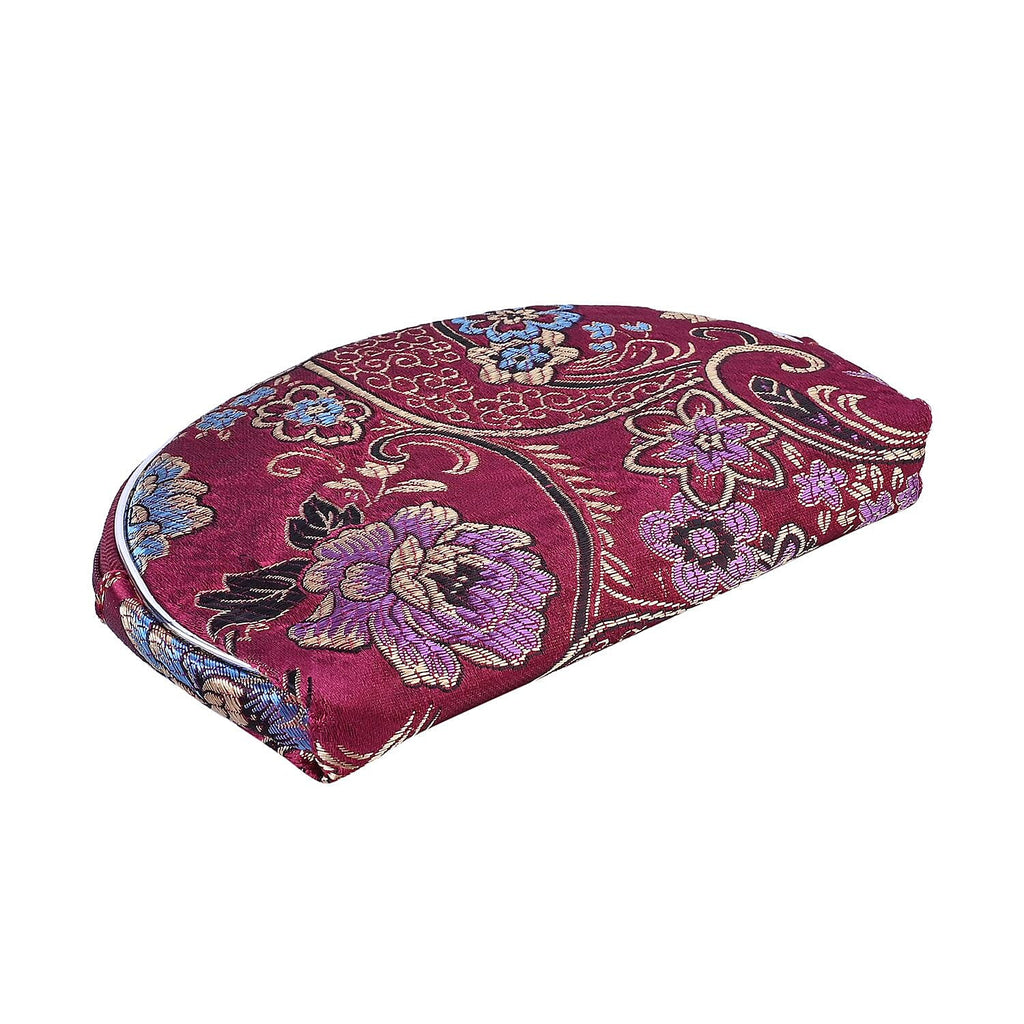 Set of 10 Multi-Purpose Embroidered Jewellery Bag With Zipper - Fuschia