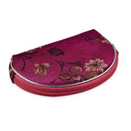 Set of 10 Multi-Purpose Embroidered Jewellery Bag With Zipper - Purple