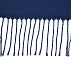 Close Out Embroidery Flower Pattern Super Soft Shawl (Size 180x70 cm) - Dark Blue