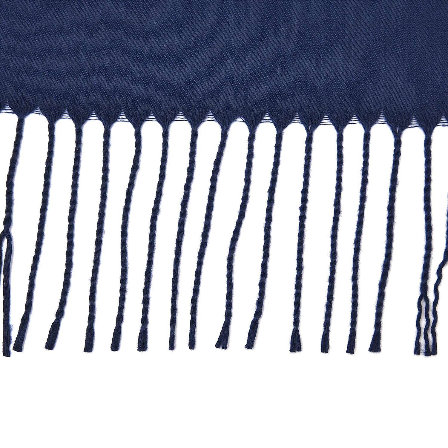 Close Out Embroidery Flower Pattern Super Soft Shawl (Size 180x70 cm) - Dark Blue