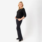 Emelia Colour Block Tunic (Size XL) - Black Body with Camel