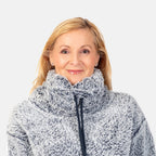 &maisi Plush Cowl Neck Pullover