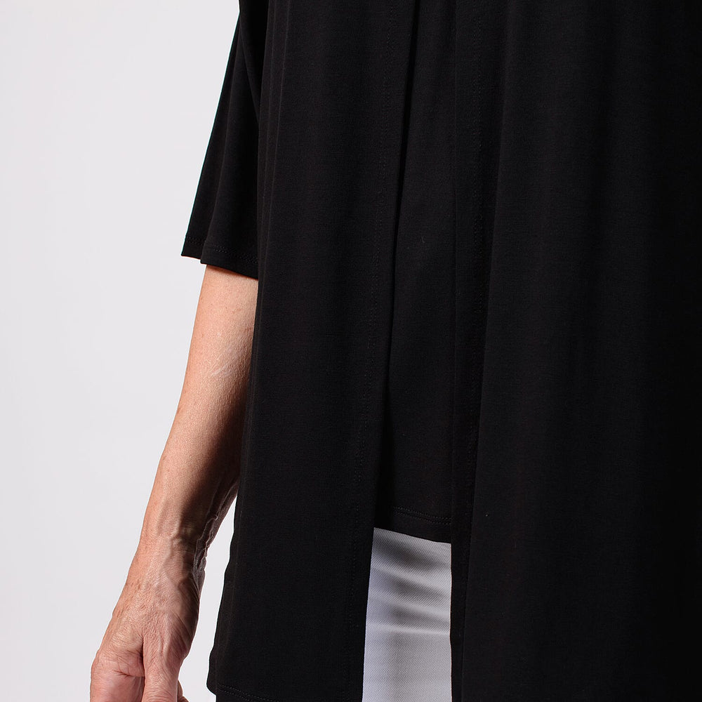 Emelia Viscose Cardigan (Size 1x1 ) - Black