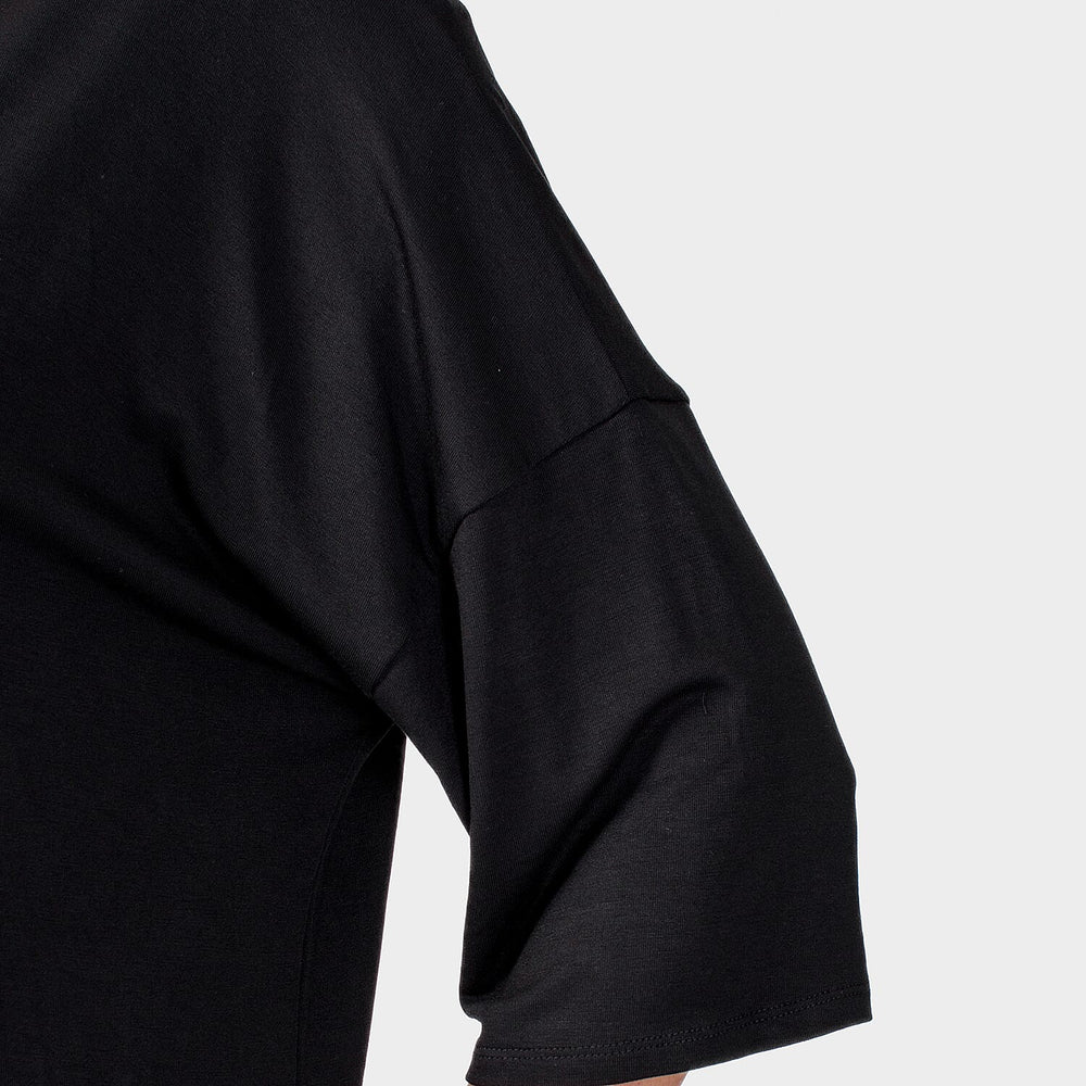 Emelia Viscose Cardigan (Size 1x1 ) - Black