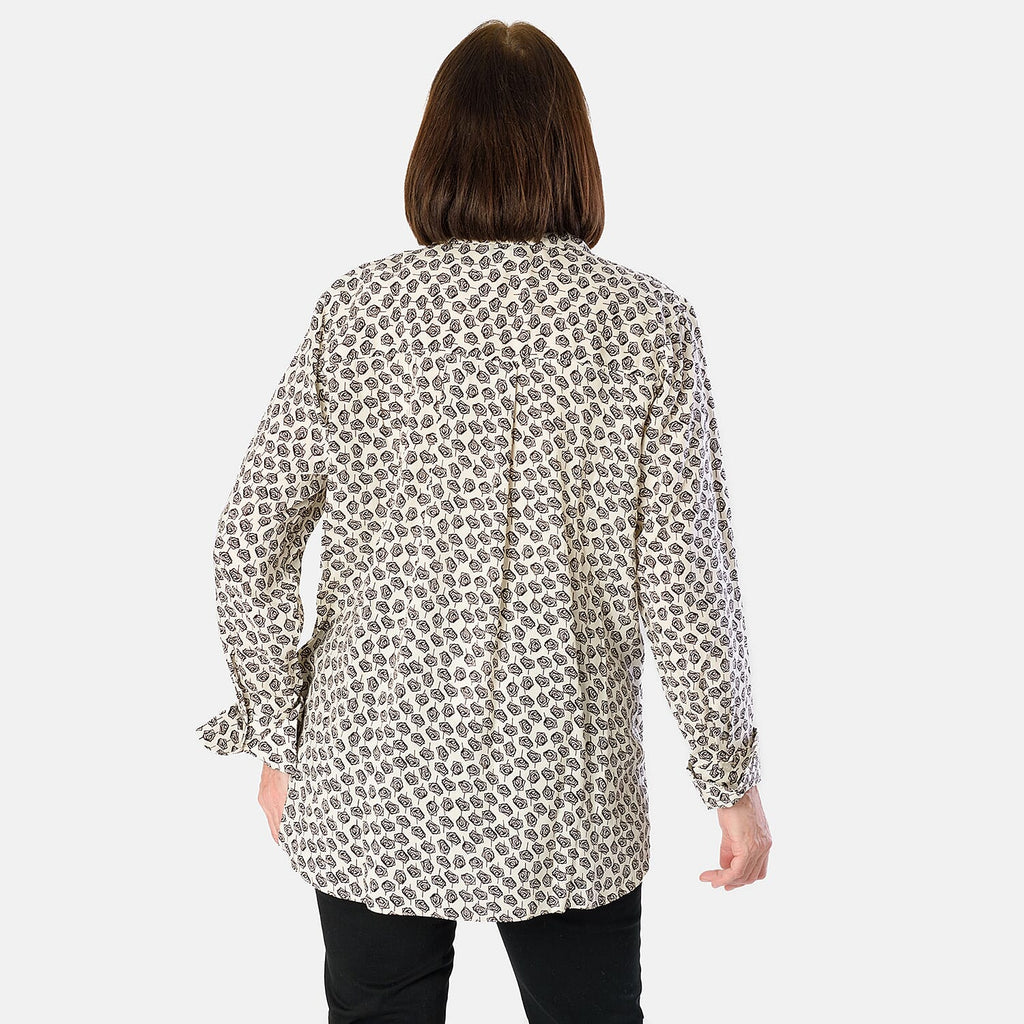 Emily 100% Viscose Printed Shirt (Size 20) - Rose