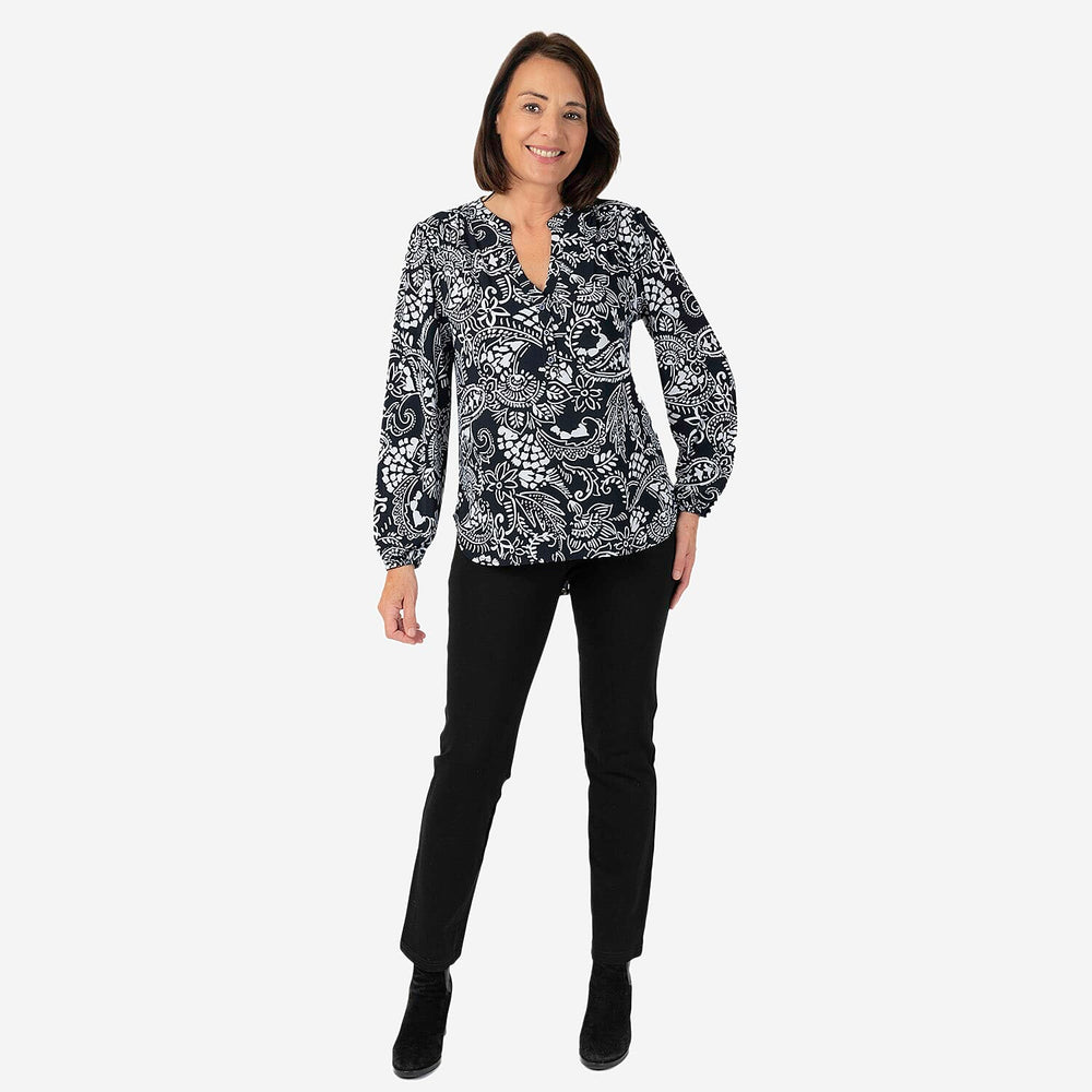 Emily Polyester Knitted Tunic (Size 1x1 cm) - Navy