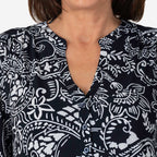Emily Polyester Knitted Tunic (Size 1x1 cm) - Navy