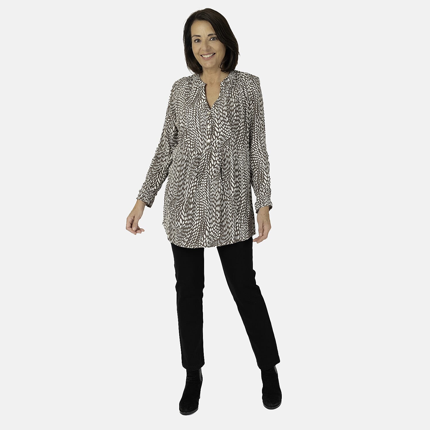 Emily waterfall blouse (Size 12) - MONO