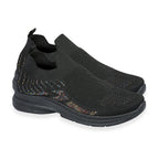 Emma Appletini Fly Knit Casual Trainer (Size 4) - Black
