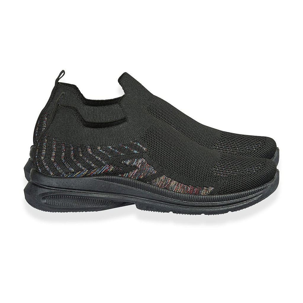 Emma Appletini Fly Knit Casual Trainer (Size 7) - Black