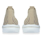 Emma Appletini Fly Knit Casual Trainer (Size 8) - Beige