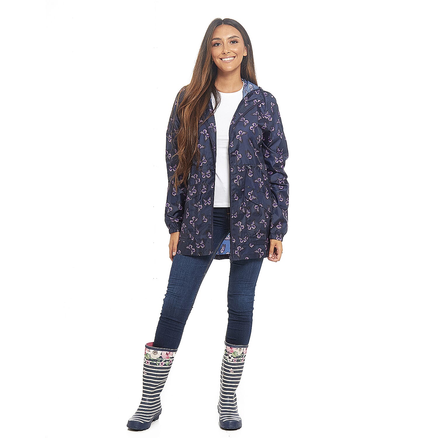 Emma Everyday Essentials Rain coat (Size L) - Navy