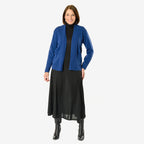 Emma Pure and Natural Knitted Cardigan (Size - L) - Navy