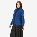 Emma Pure and Natural Knitted Cardigan (Size - M) - Navy