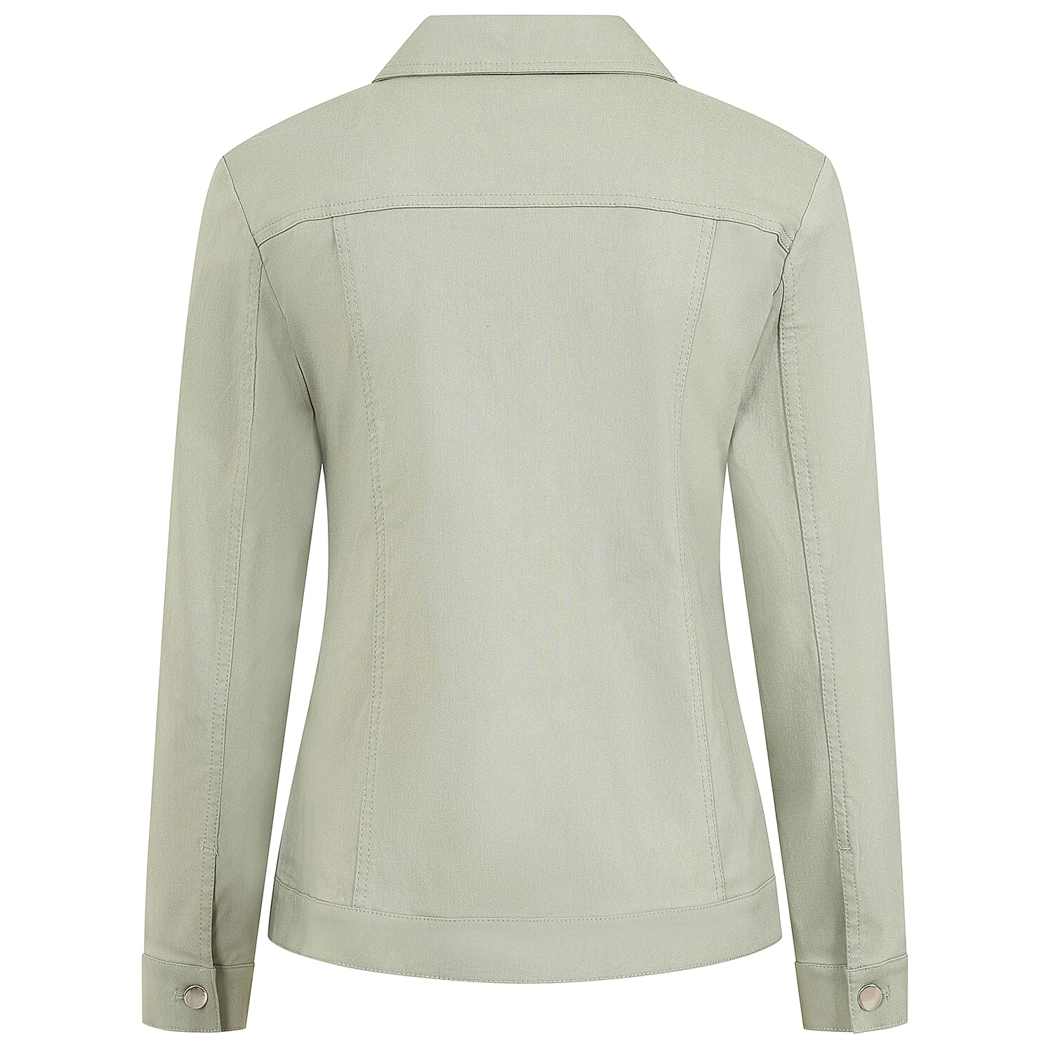Emreco Stretch Jean-Style Jacket (Size 14) - Lt Khaki