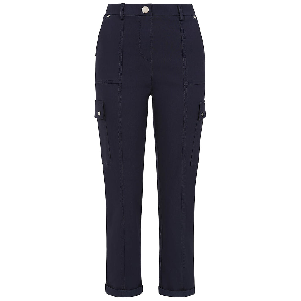 Emreco Combat Style Stretch Utility Bengaline Trousers (Size 12) - Navy