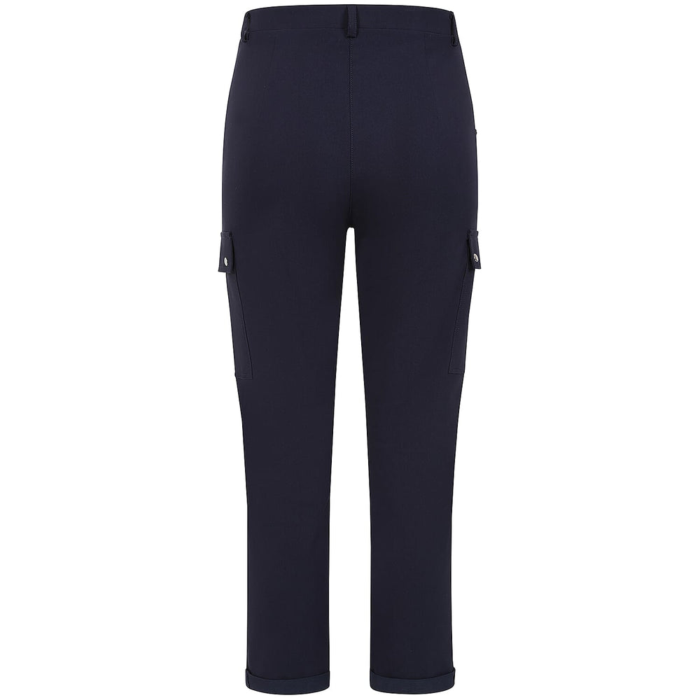 Emreco Combat Style Stretch Utility Bengaline Trousers (Size 12) - Navy