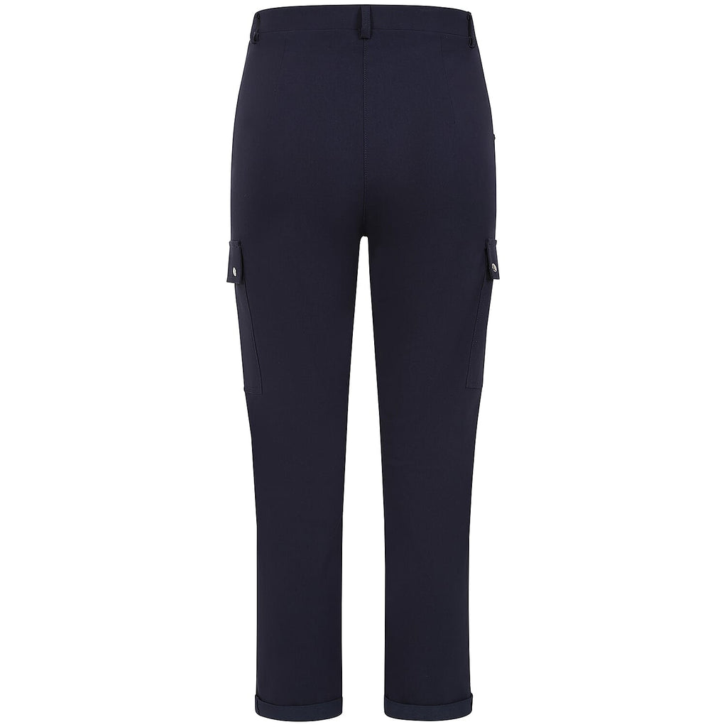 Emreco Combat Style Stretch Utility Bengaline Trousers (Size 10) - Navy