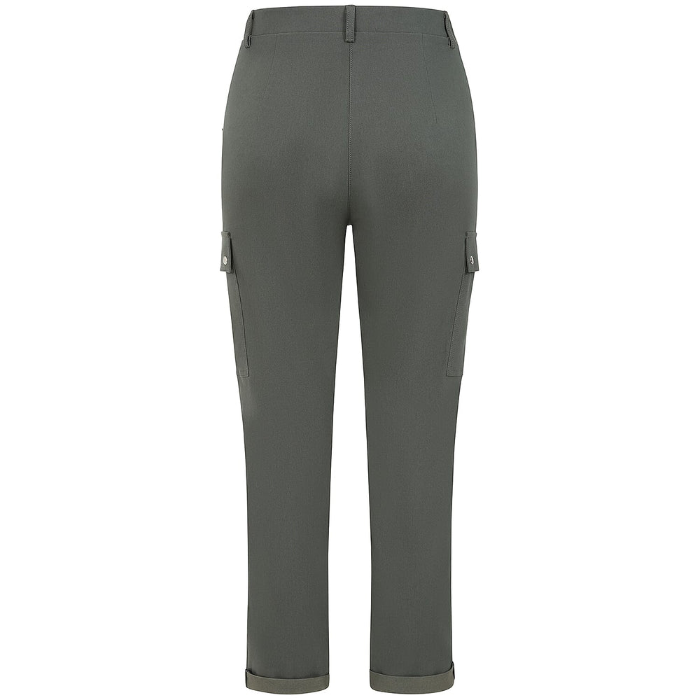 Emreco Cargo Pocket Stretch Combat Utility Trousers (Size 12) - Dark Khaki