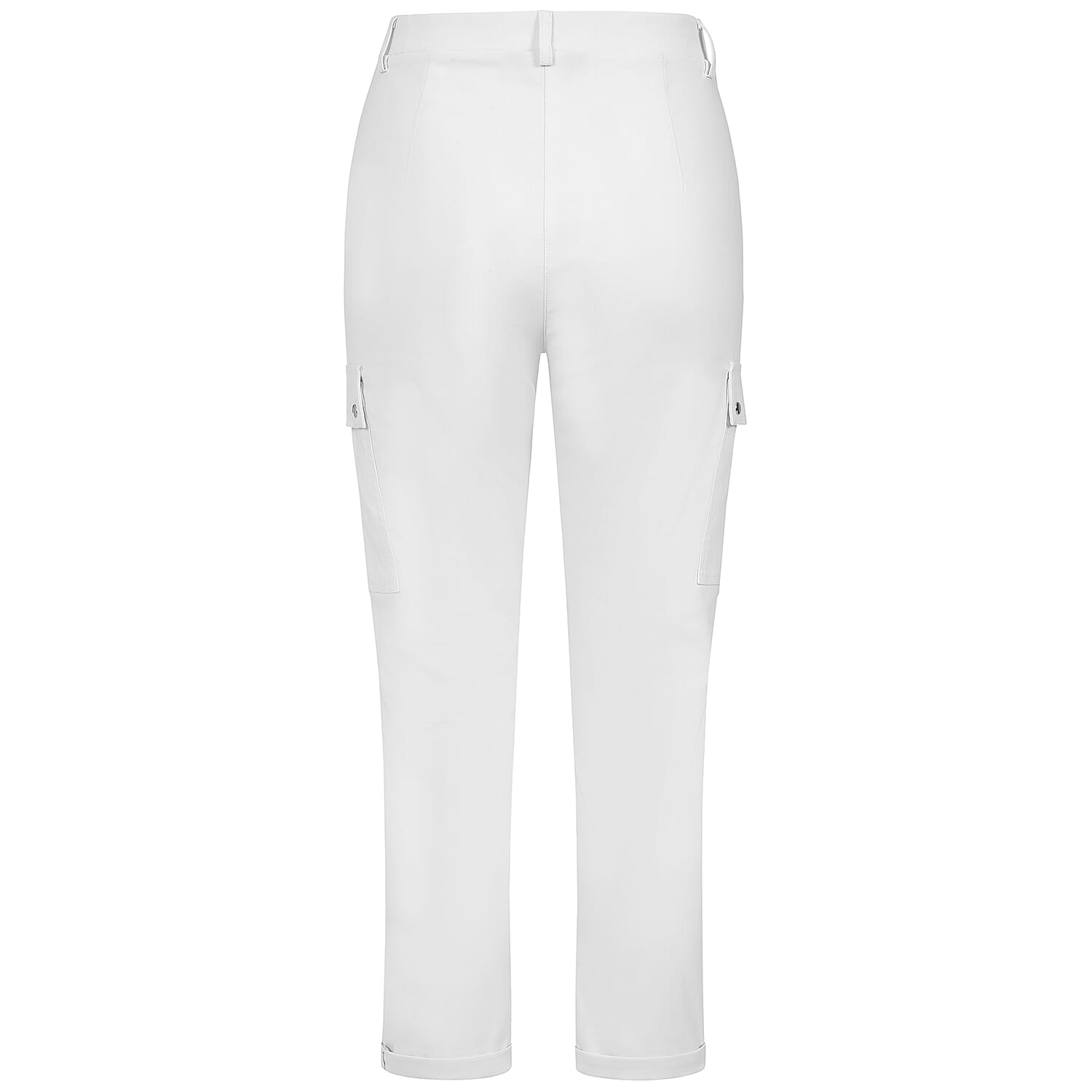 Emreco Cargo Pocket Stretch Combat Utility Trousers (Size 12) - White