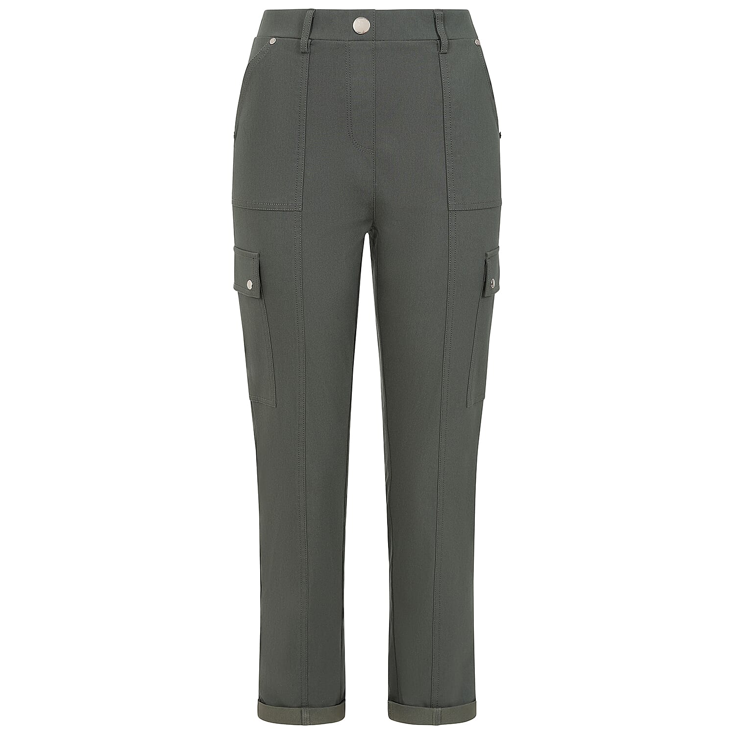 Emreco Cargo Pocket Stretch Combat Utility Trousers (Size 14) - Dark Khaki