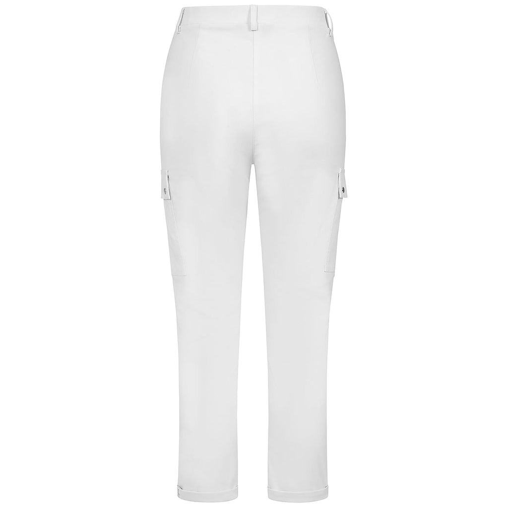 Emreco Cargo Pocket Stretch Combat Utility Trousers (Size 16) - White