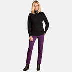 Emreco Chunky Cable Front Roll Neck Jumper (Size S) - Black