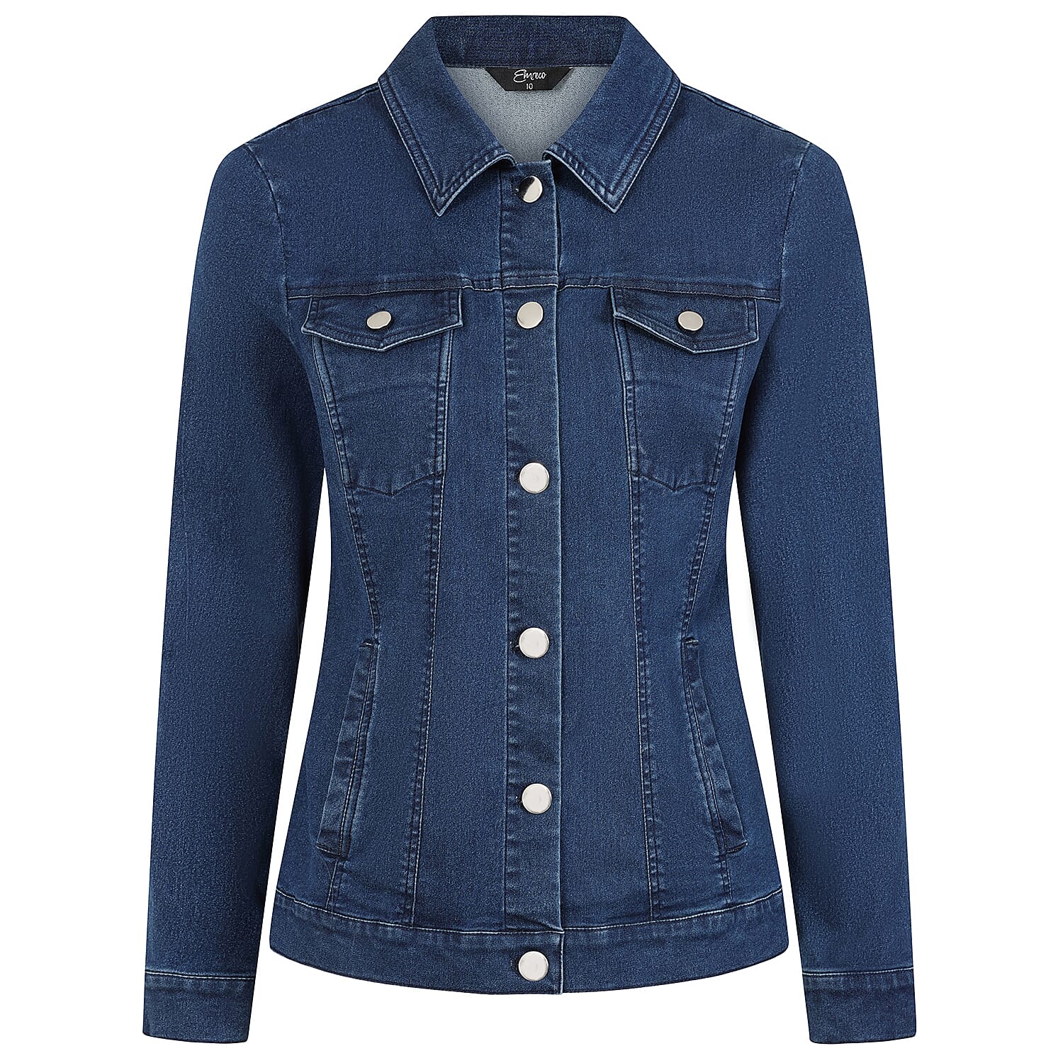 Emreco Classic Denim Jacket (Size 14) - Denim Blue