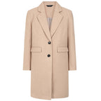 Emreco Single Breasted Revere Collar Coat (Size 16) - Camel