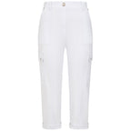 Emreco Combat Style Bengaline Stretch Utility Crop Trouser (Size - 10) - White