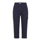 Emreco Combat Style Bengaline Stretch Utility Crop Trouser (Size - 12) - Navy