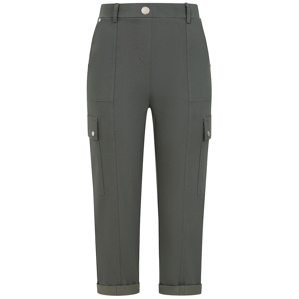Emreco Combat Style Bengaline Stretch Utility Crop Trouser (Size - 14) - Dark Khaki
