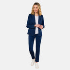 Cotton Blazer (Size 12) - Denim Blue