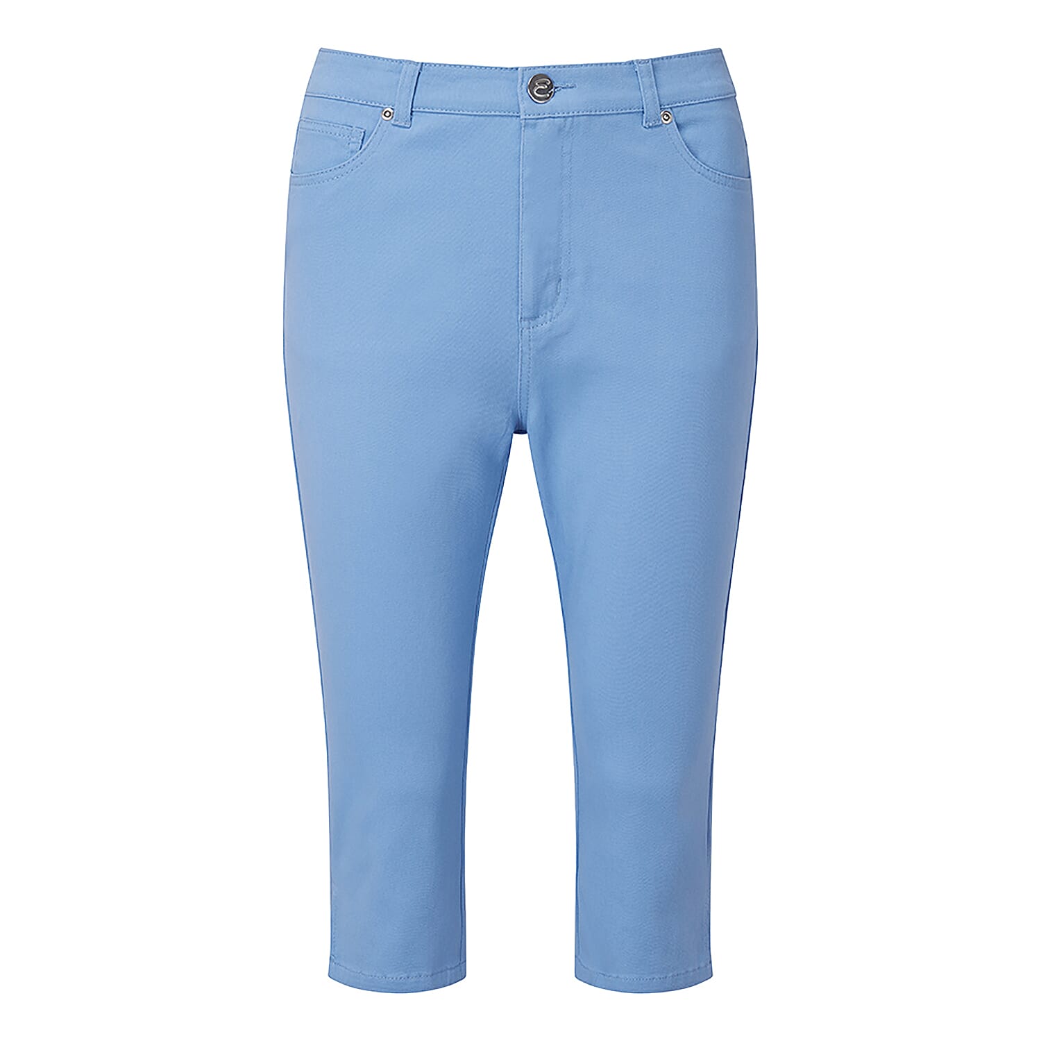 Emreco Cotton Crop Trouser (Size 14) - Blue