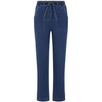 Emreco Stretch Denim Turn Up Trouser (Size 14) - Denim