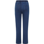 Emreco Stretch Denim Turn Up Trouser (Size 14) - Denim