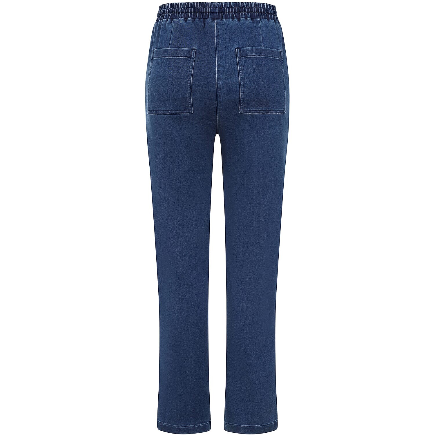 Emreco Stretch Denim Turn Up Trouser (Size 14) - Denim