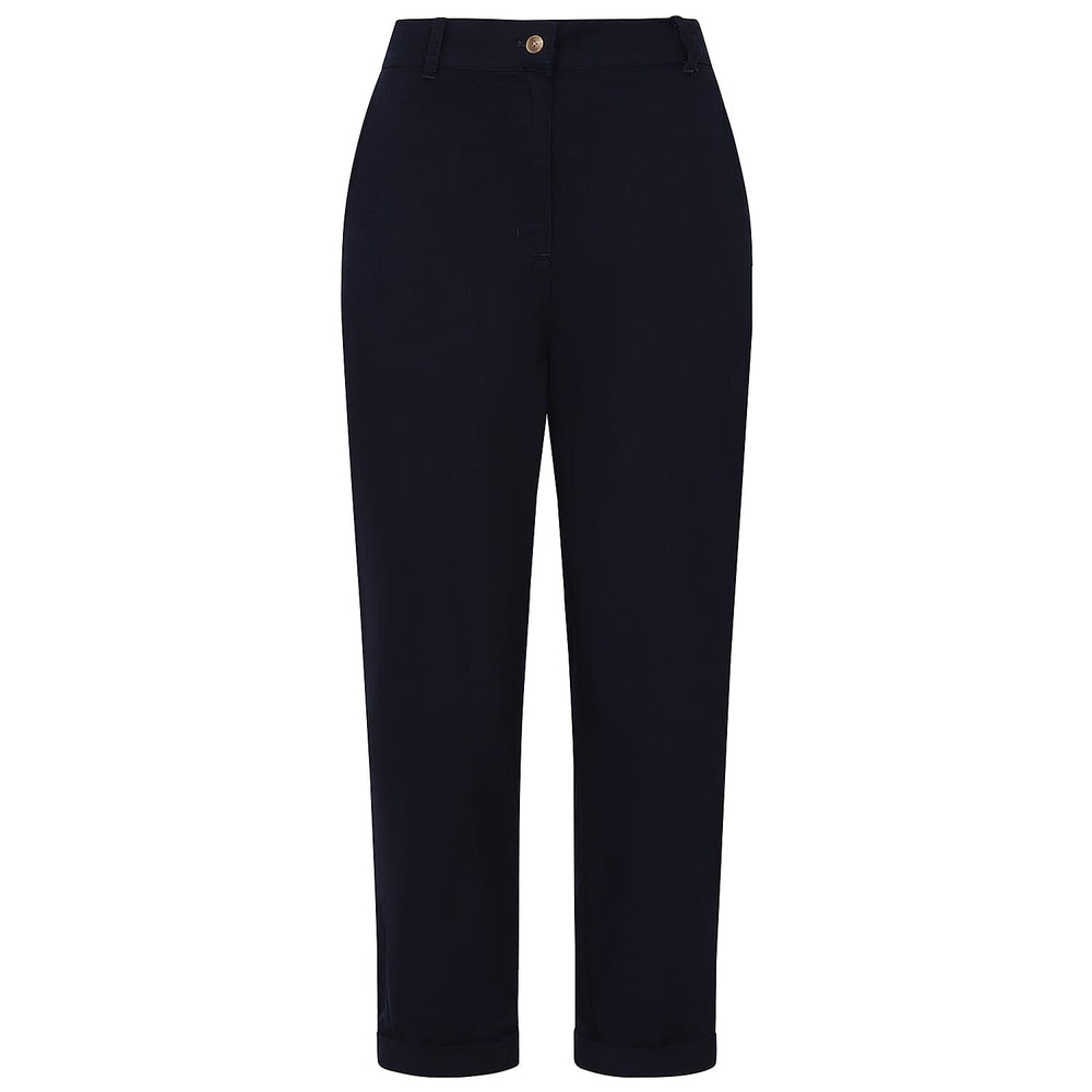 Emreco Cotton Elastic Back Turn Up Chino (Size 18) - Navy
