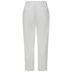 Emreco Cotton Elastic Back Turn Up Chino (Size 18) - White