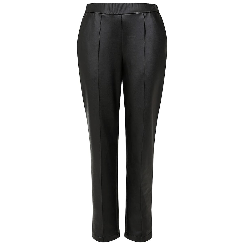 Emreco Faux Leather Jean and Pant-Trouser (Size - 10) - Black